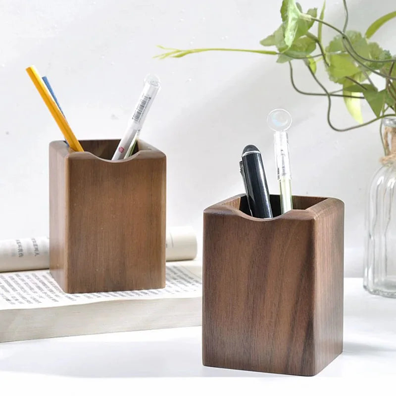 Deskon Timber Natural Walnut Pen Holder - view 2