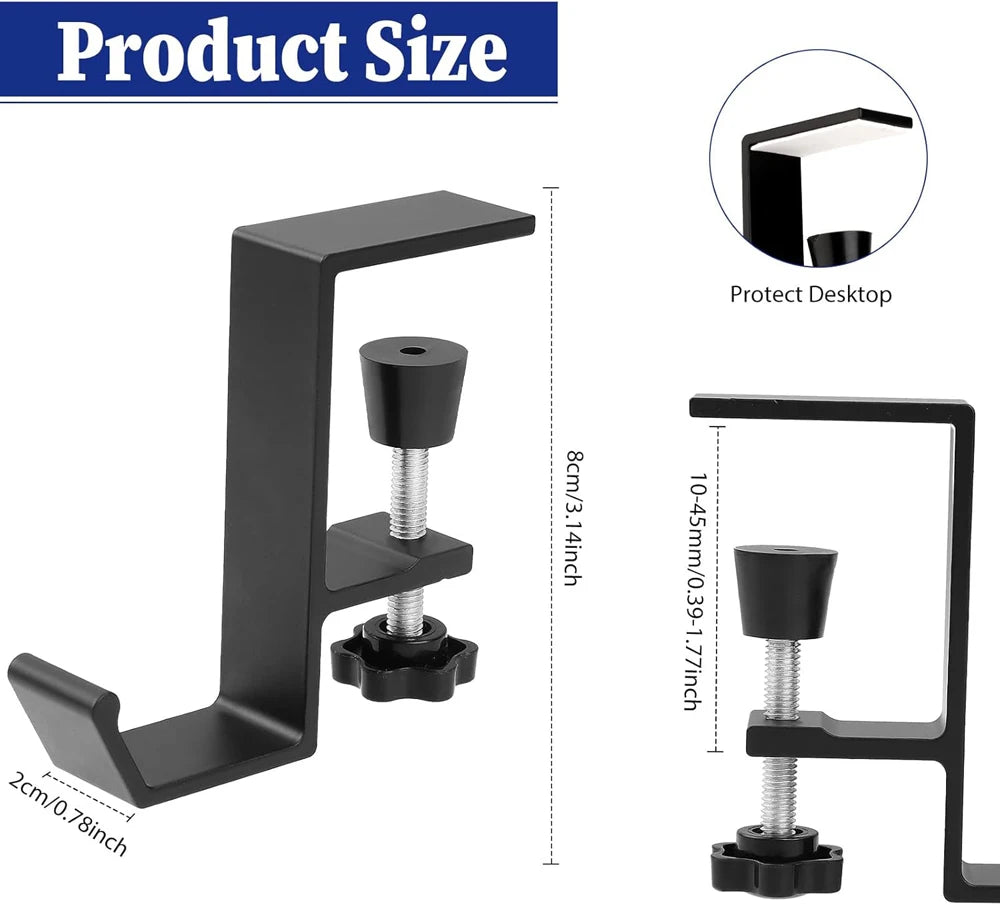 Deskon Rook Under-Desk Headphone Hook - view 4