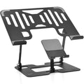 Two-in-one metal stand holding a tablet and a phone together