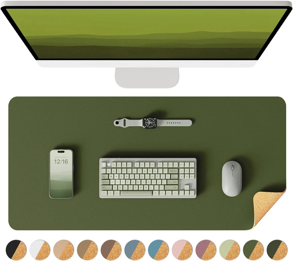 Deskon Cove Reversible Cork and Leather Desk Pad - view 5