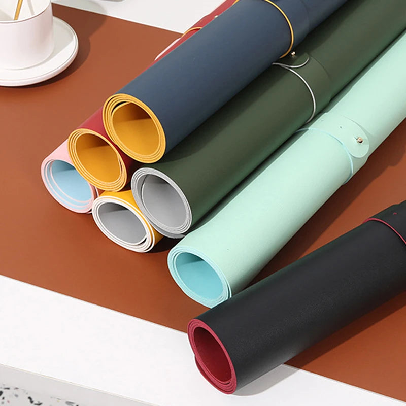 Deskon Linea Stitched Vegan Leather Desk Pad - view 3