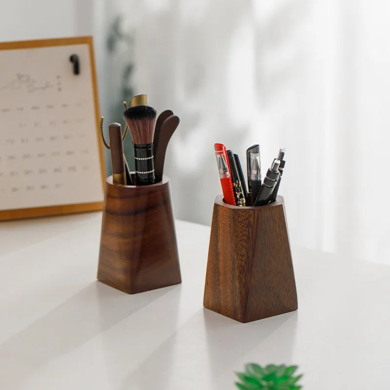 Deskon Quill Solid Walnut Storage Cube - view 2