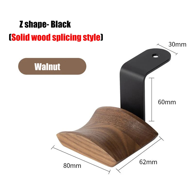 Deskon Elm Walnut and Alloy Headphone Bracket - view 4