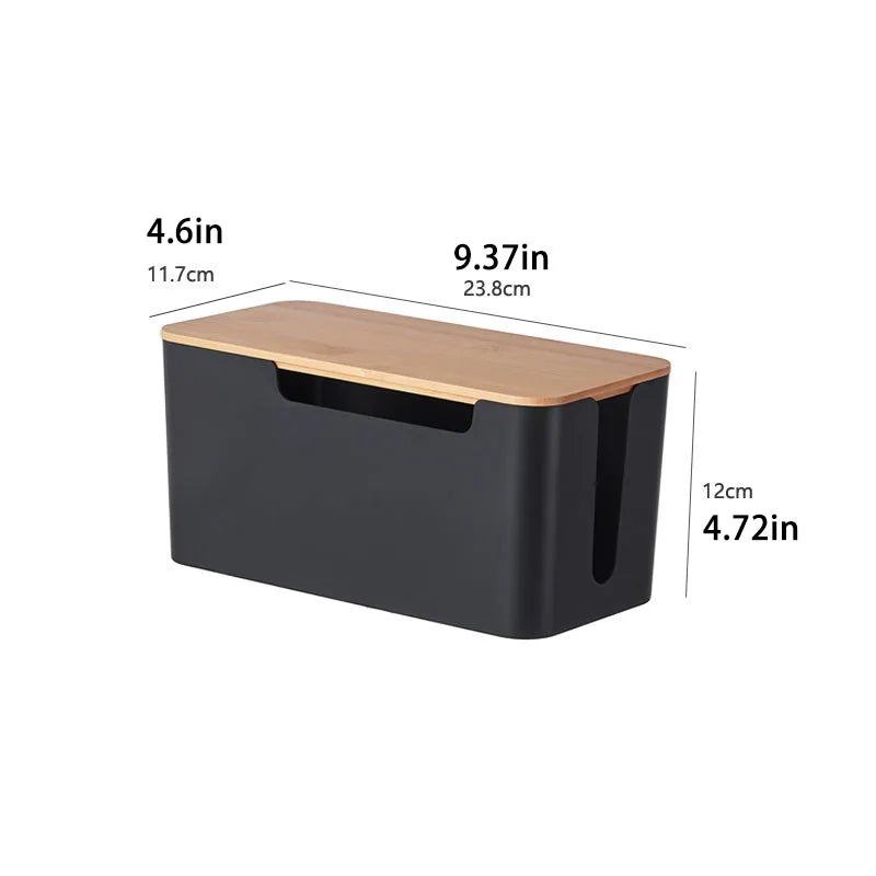 Deskon Birch Bamboo-Lid Cable Concealer - view 4