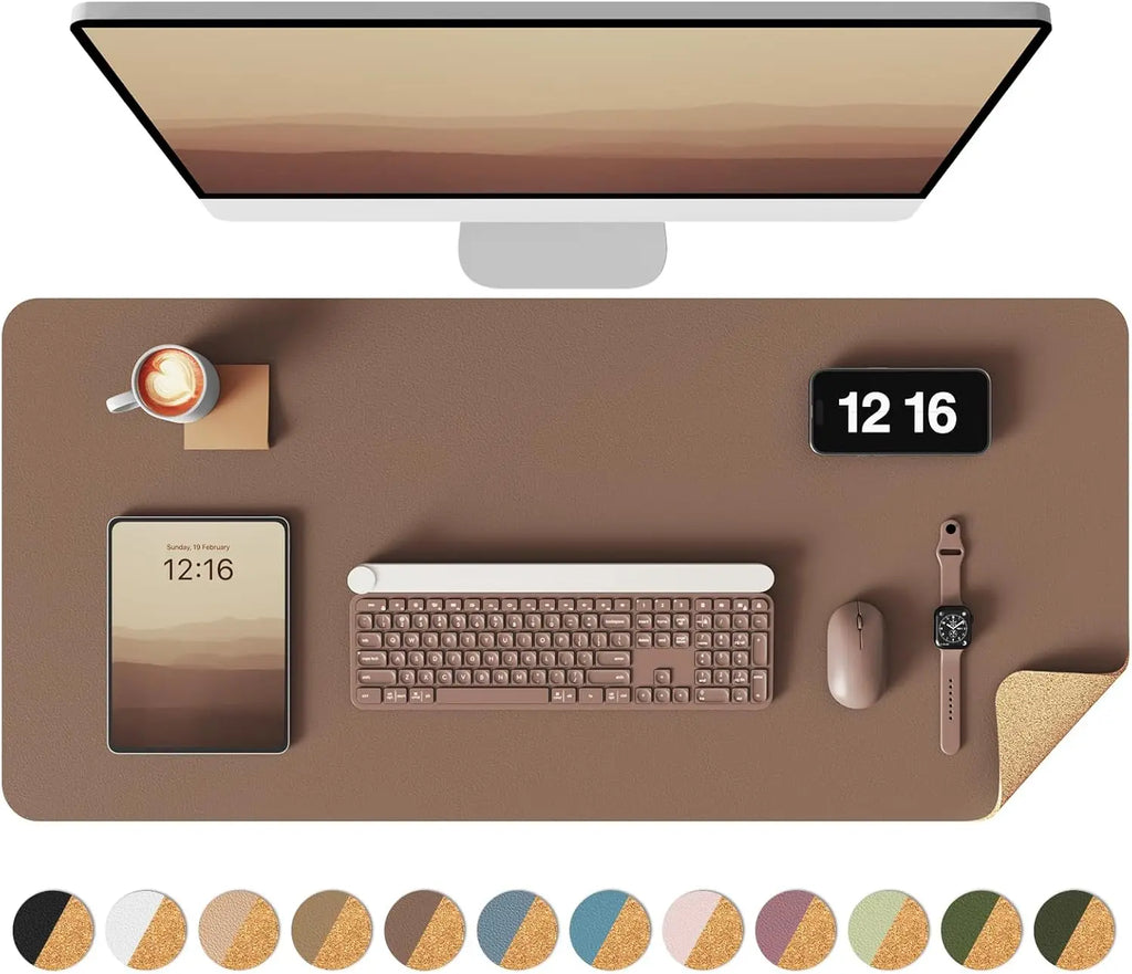 Deskon Cove Reversible Cork and Leather Desk Pad - view 3