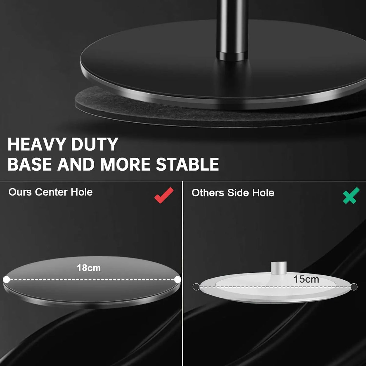 Deskon Pillar Weighted Portable Monitor Stand - view 3