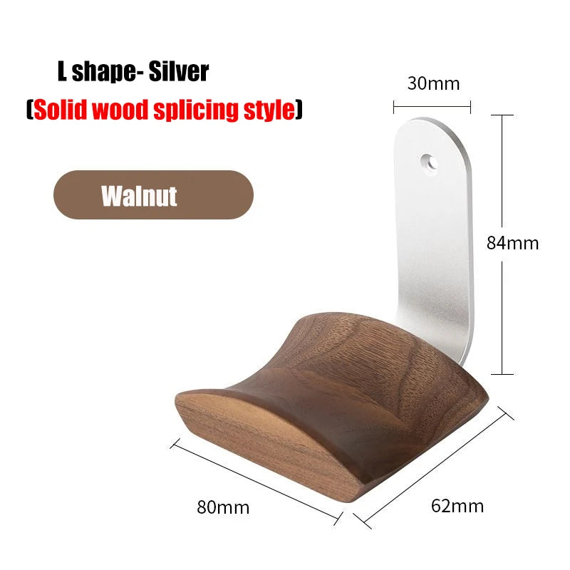 Deskon Elm Walnut and Alloy Headphone Bracket - view 6