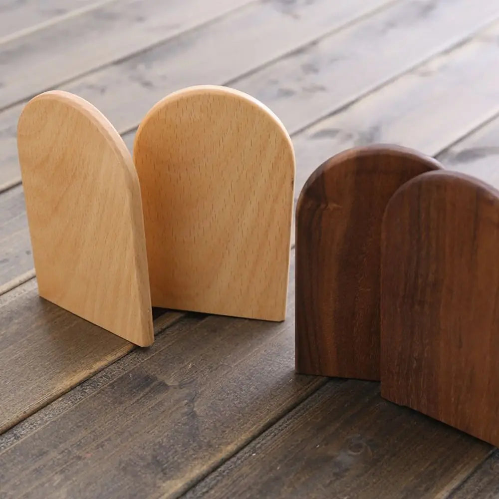 Deskon Ashwood Beech and Walnut Bookends - view 5