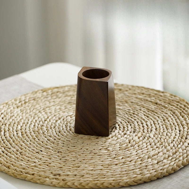 Deskon Quill Solid Walnut Storage Cube - view 6