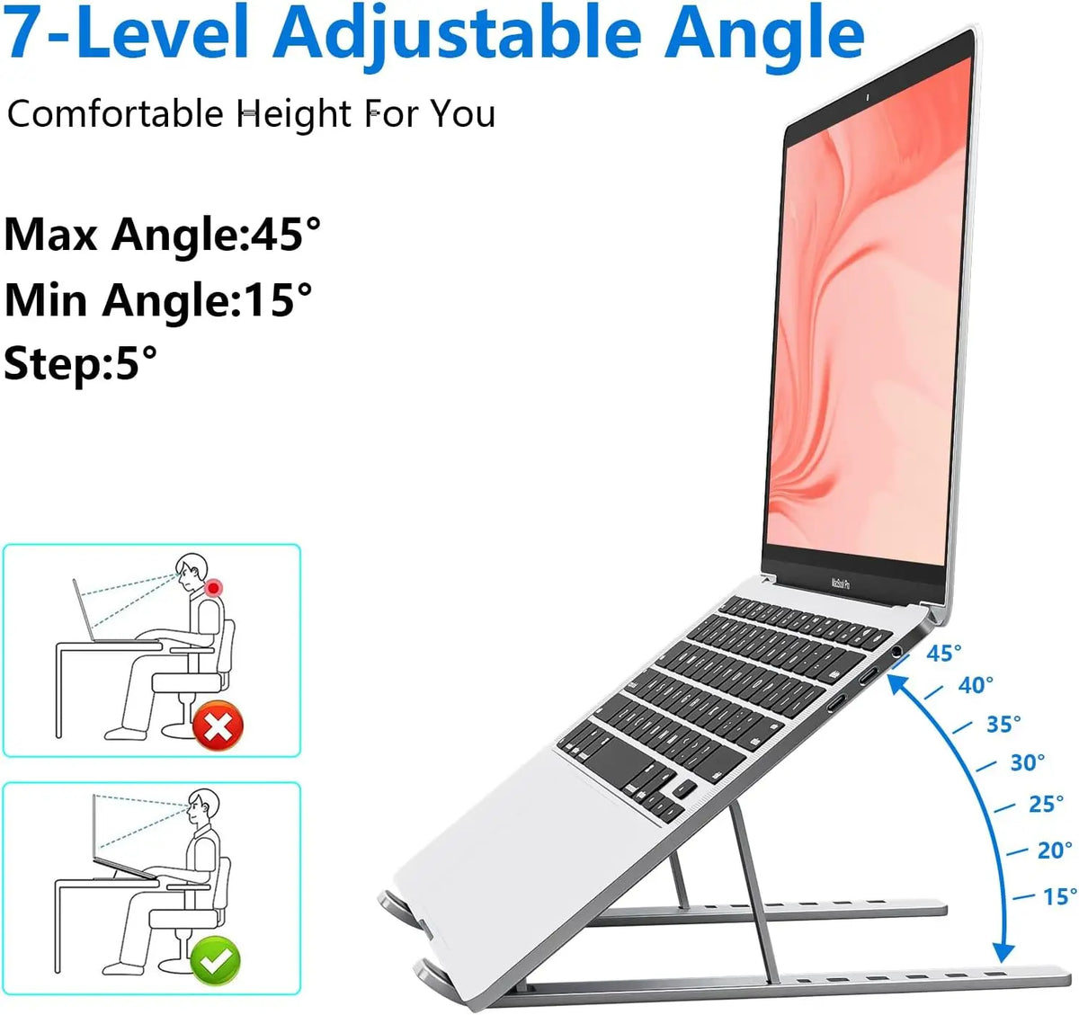 Deskon Summit 7-Level Aluminum Laptop Stand - view 3