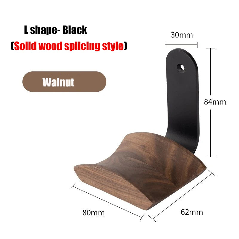 Deskon Elm Walnut and Alloy Headphone Bracket - view 5